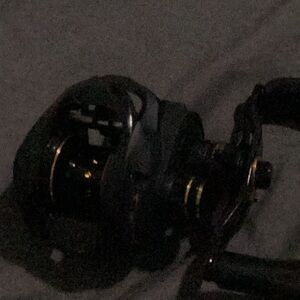 Black and Gold Fishing Reel